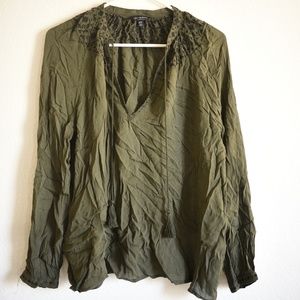 Lucky Brand Long Sleeve Blouse